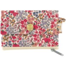 zipper pouch card purse porcelaine rosée