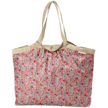 Pleated tote bag - Medium size porcelaine rosée