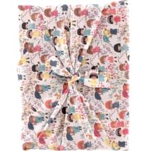 Furoshiki tall 73 x 73 petites filles pop