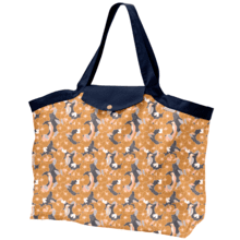 Tote bag with a zip coton d'or