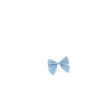 Bow tie hair slide oxford blue