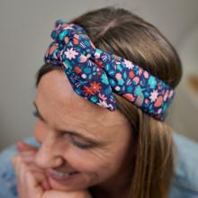 Wire headband retro huppette fleurie