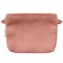 Coton clutch bag blush pink corduroy