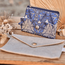 zipper pouch card purse ethnique