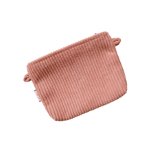 Tiny coton clutch bag blush pink corduroy