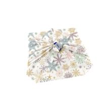 Furoshiki small 35 x 35 ex2447 off white christmas stars