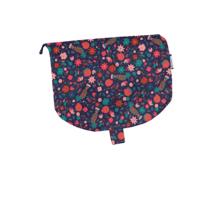 Flap of small shoulder bag huppette fleurie