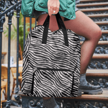 Foldable rucksack Gaby zèbre