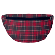 Banana bag tartan rouge