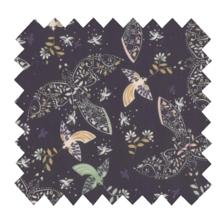 Cotton fabric ex2480 navy bandana bird