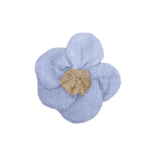 Mini Flower petal hair slide oxford blue