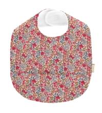 Coated fabric bib porcelaine rosée