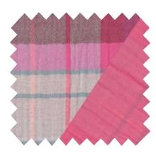 Cotton Fabric ex2409 double gauze pink checks
