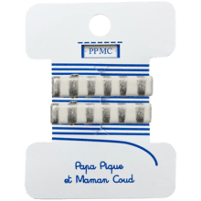 Petite barrette croco blue and white stripes cr052