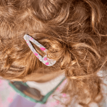 Fabric hair clip serenade fluo