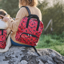 Foldable rucksack Gaby féérie fuchsia