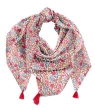 Pom pom scarf porcelaine rosée