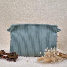 Coton clutch bag lichen corduroy