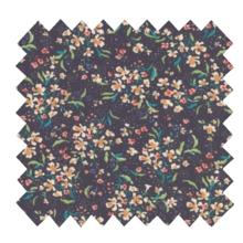 Cotton fabric ex2483 mini navy multicolor bouquet