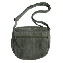 Base of small saddle bag khaki corduroy