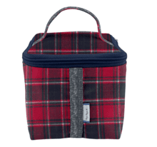 Small vanity tartan rouge