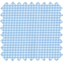 Coated fabric sky blue gingham