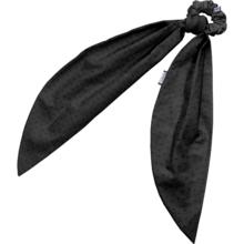 Long tail scrunchie broderie anglaise noire