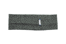 Stretch jersey headband  mint black leo