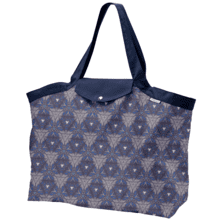 Tote bag with a zip ethnique