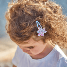 Star flower hairclip serenade fluo