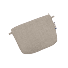 Tiny coton clutch bag silver linen