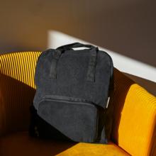 Foldable rucksack Gaby black corduroy