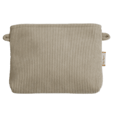 Coton clutch bag beige corduroy