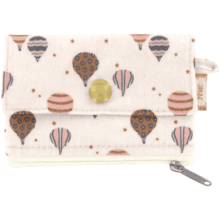 zipper pouch card purse montgolfiere