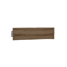 Stretch jersey headband  marron chiné