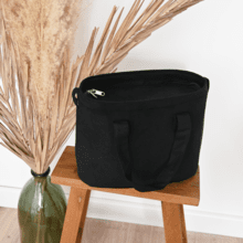 Cooler bag black corduroy