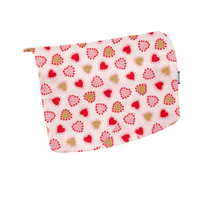 Square flap of saddle bag  petits coeurs