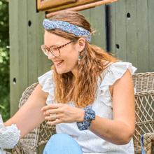 Wire headband retro seventies