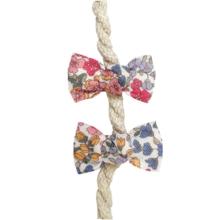 Small bows hair clips porcelaine rosée