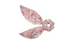 Short tail scrunchie porcelaine rosée