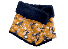 Children fur scarf snood coton d'or