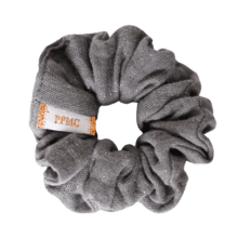 Small scrunchie gaze pailletée gris anthracite