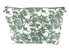 Cosmetic bag with flap jungle vintage