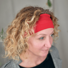 Jersey Twisted Headband red