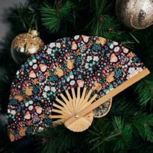 Hand-held fan casse noisette