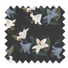 Cotton fabric ex2456 lily black