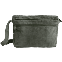 Base of satchel bag khaki corduroy