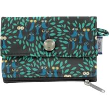 zipper pouch card purse chouettes