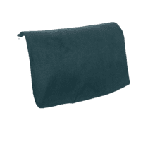 Square flap of saddle bag  suédine vert foncé