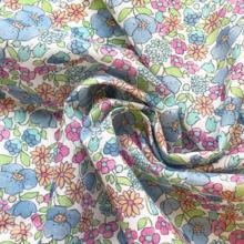 Cotton fabric pastel fleuri